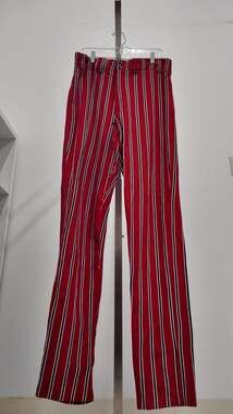 Vintage Worth Red & Black Striped Baseball Softball Pants - Adult Large